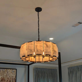 Harlew Calcite Round Chandelier D 60"