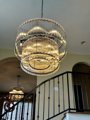 Marcus 4-Tier Round Chandelier 60"（customize）