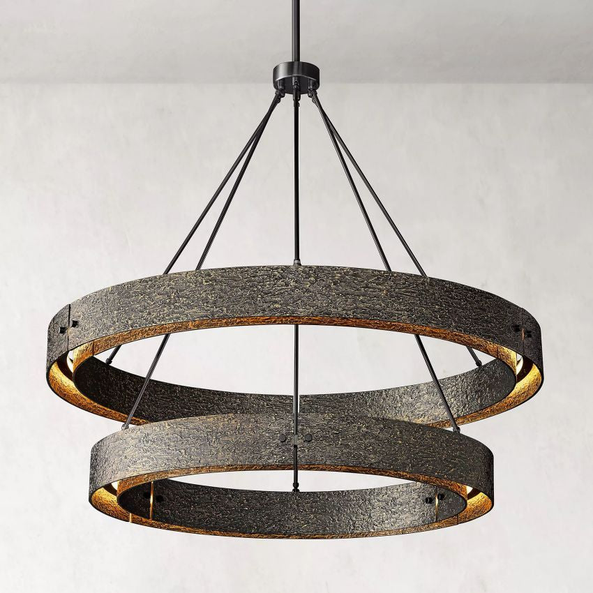 Veuvery Two-Tier Round Chandelier D 60"