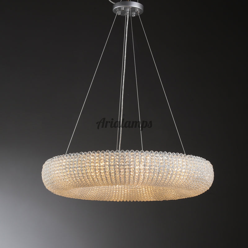 Aria Sparkle Crystal Round LED Chandelier