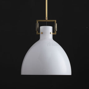 Aria Machini Milk Glass Cloche Pendant