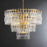 Aria Malachi Tiered Round Glass Chandelier