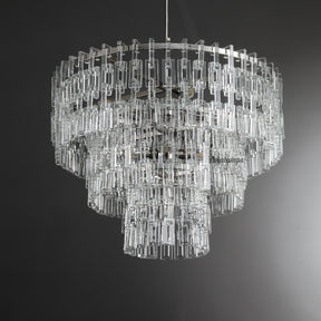 Aria Malachi Tiered Round Glass Chandelier