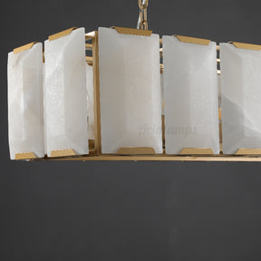 Aria Harry Calcite Rectangular Chandelier