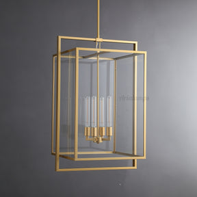 Aria Deckman Glass Lantern Modern Pendant Light