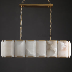 Aria Harry Calcite Rectangular Chandelier