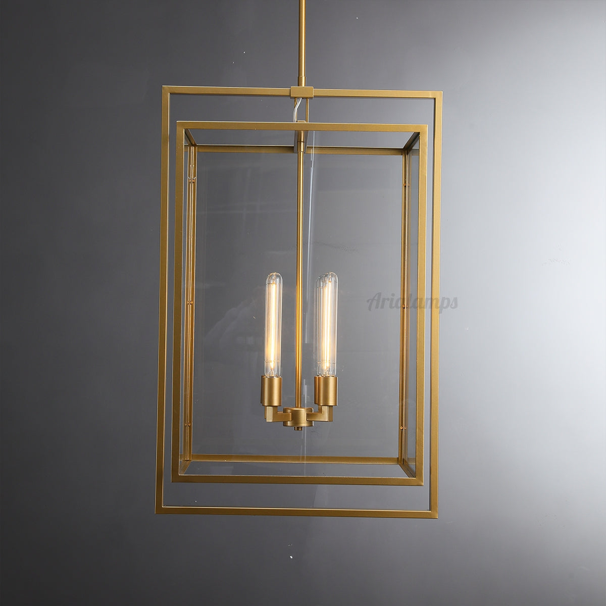 Aria Deckman Glass Lantern Modern Pendant Light