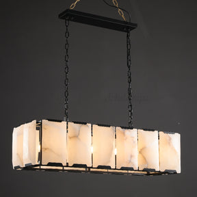 Aria Harry Calcite Rectangular Chandelier