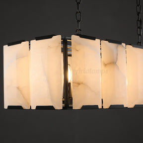 Aria Harry Calcite Rectangular Chandelier