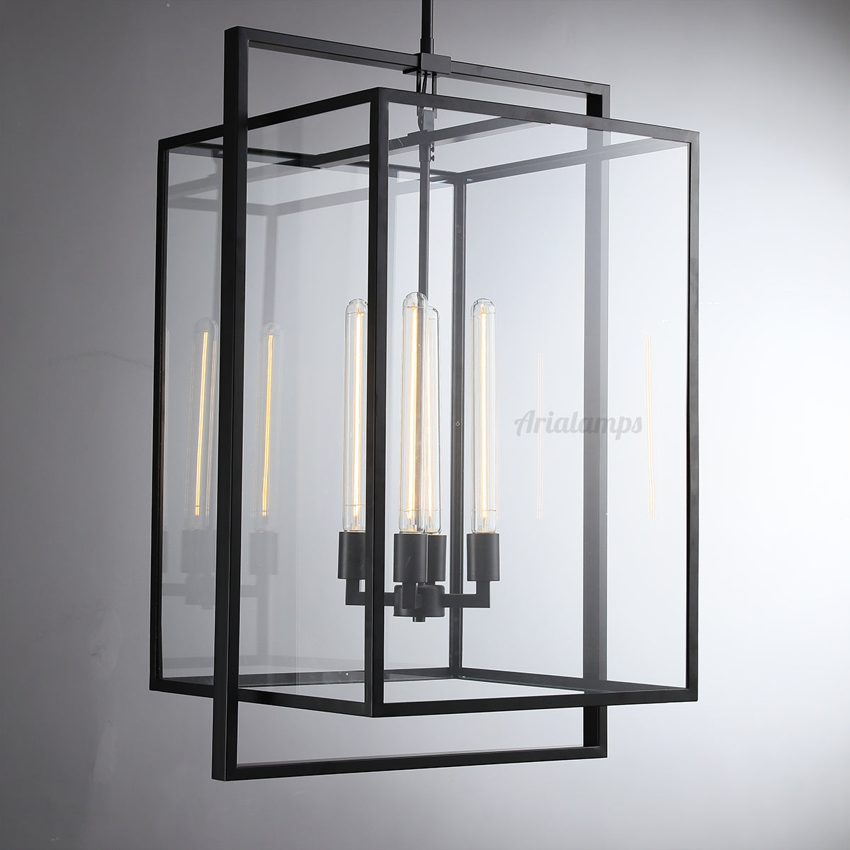 Aria Deckman Glass Lantern Modern Pendant Light