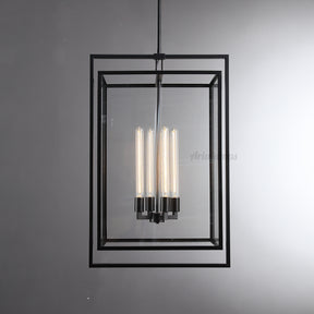 Aria Deckman Glass Lantern Modern Pendant Light