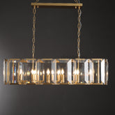 Aria Harry Crystal Rectangular Chandelier For Dining Room