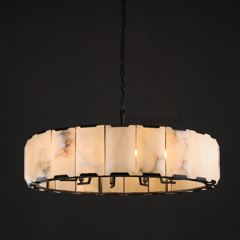 Aria Harry Calcite Round Chandelier