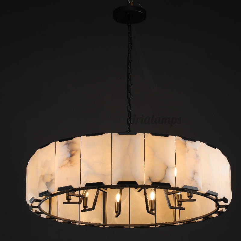 Aria Harry Calcite Round Chandelier