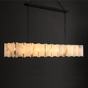 Aria Harry Calcite Rectangular Chandelier