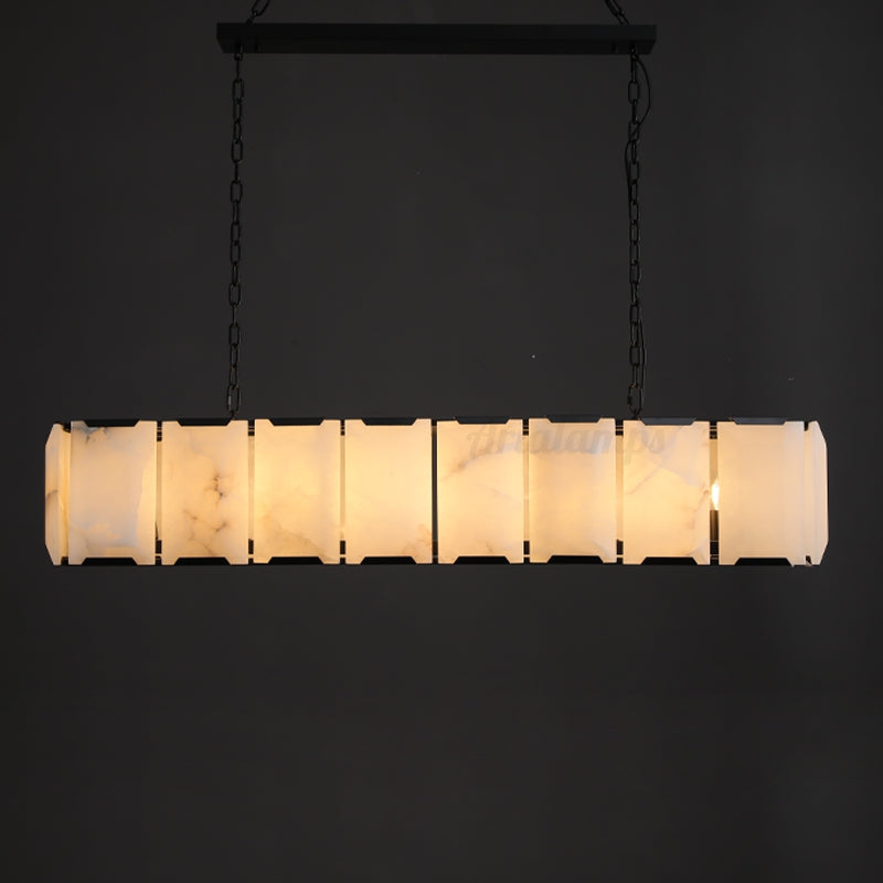 Aria Harry Calcite Rectangular Chandelier