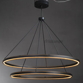 Aria Pera 2-Tier Round Chandelier 60"