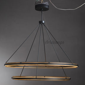 Aria Pera 2-Tier Round Chandelier 60"