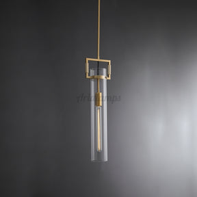 Aria Mason Glass Cylindrical Pendant Light