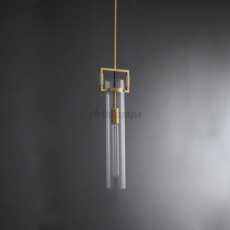 Aria Mason Glass Cylindrical Pendant Light