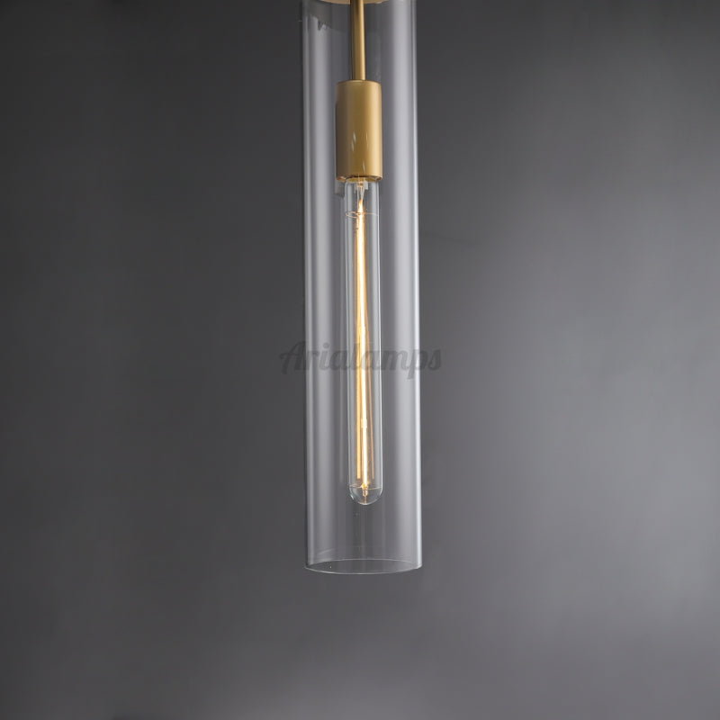 Aria Mason Glass Cylindrical Pendant Light