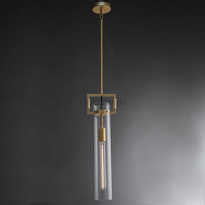 Aria Mason Glass Cylindrical Pendant Light