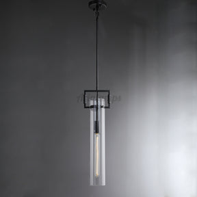 Aria Mason Glass Cylindrical Pendant Light