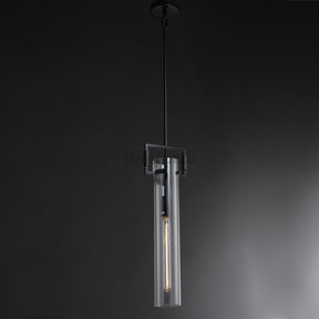 Aria Mason Glass Cylindrical Pendant Light