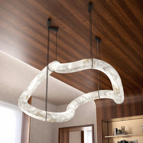 Designer Inspired Alabaster Chandelier