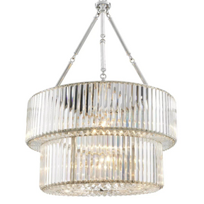 Aria Infinity Double Modern Chandeliers (Bronze/Nickel Finish)