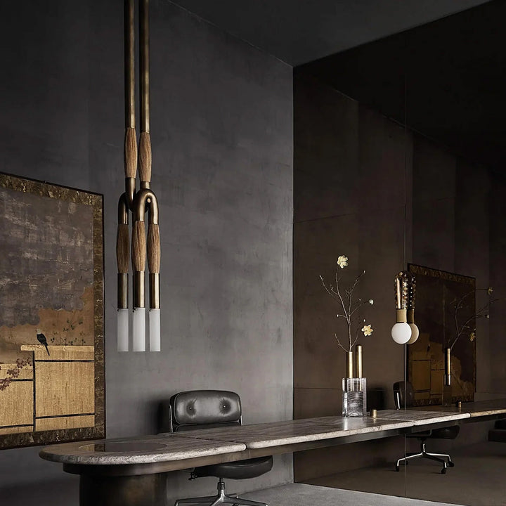 Heritage Horsehair 4-Light Pendant