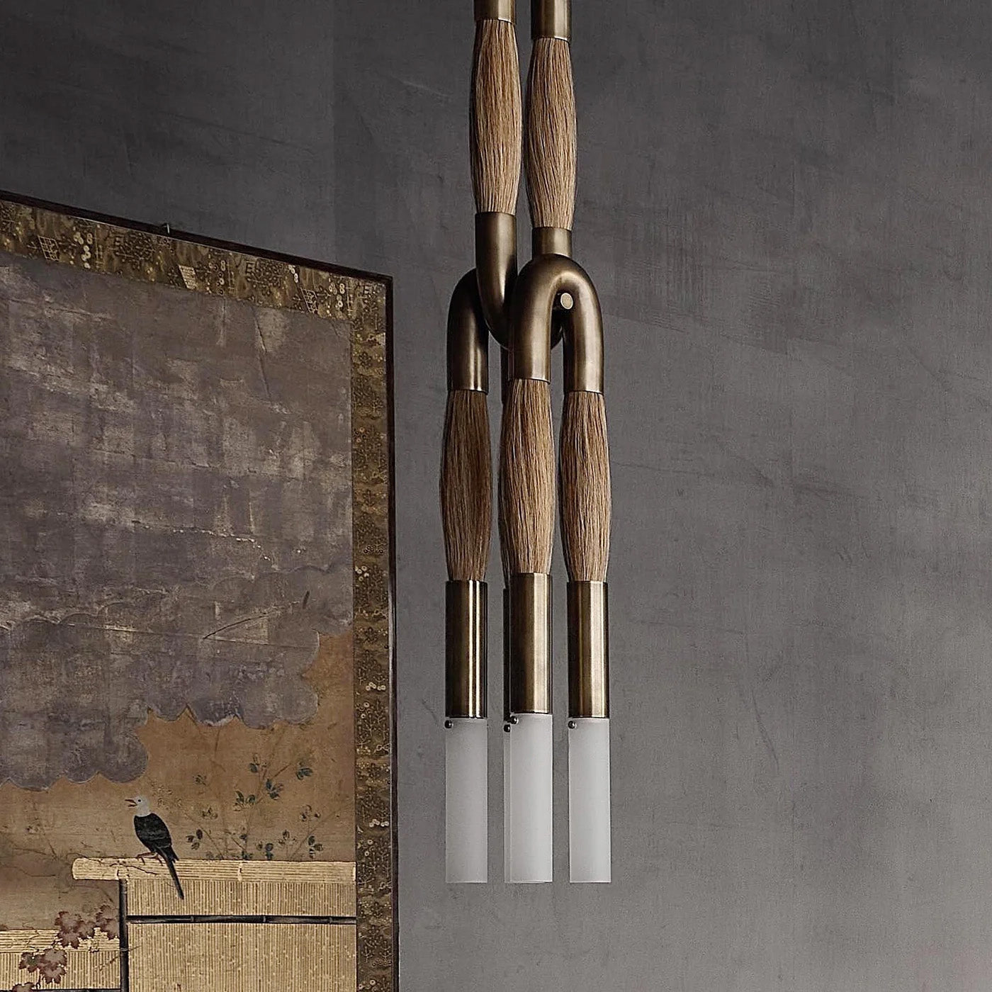 Heritage Horsehair 4-Light Pendant