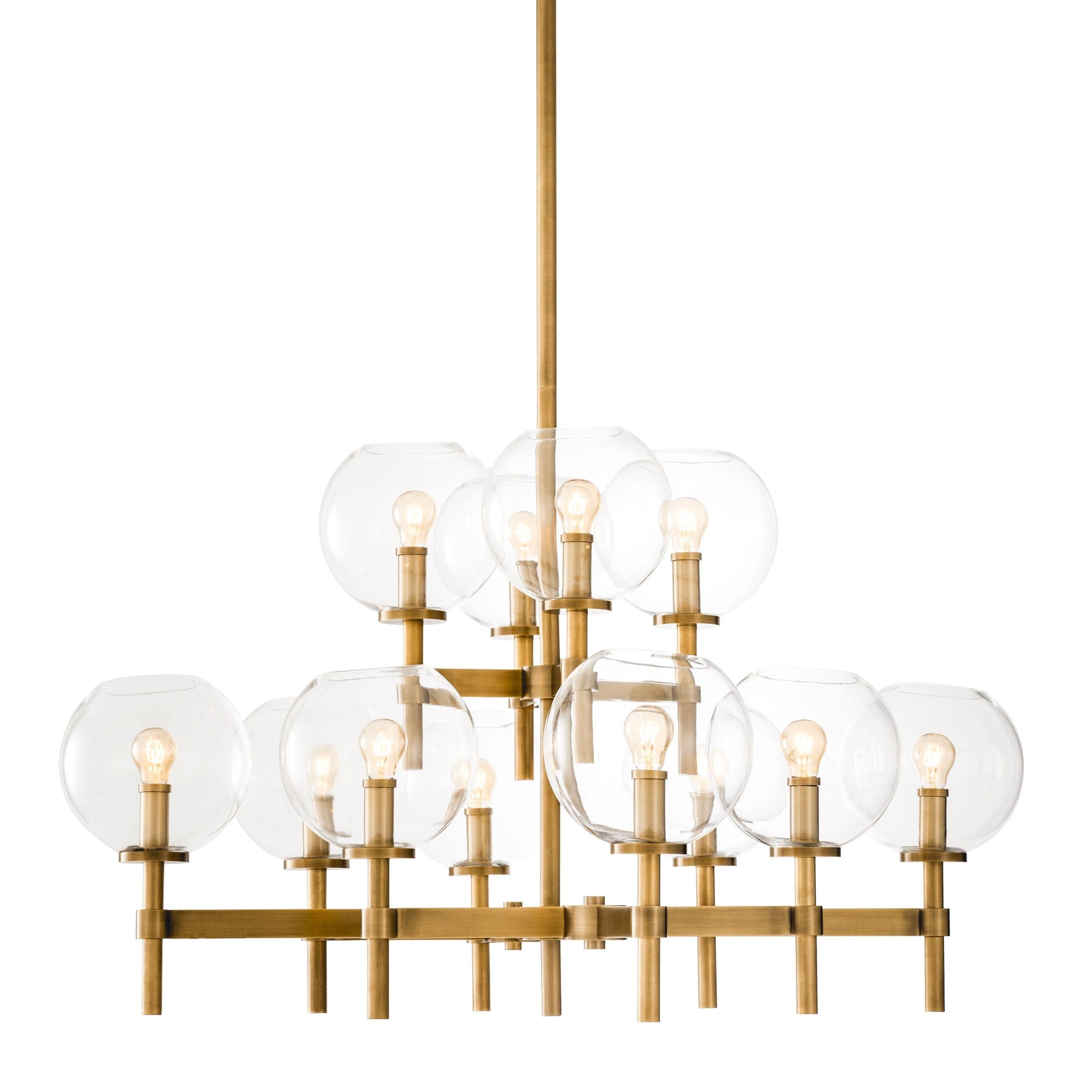 Aria Tango Modern Brass Chandelier S/T/L - Brass