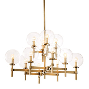 Aria Tango Modern Brass Chandelier S/T/L - Brass