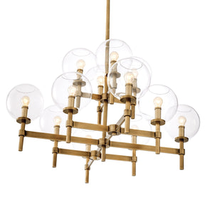 Aria Tango Modern Brass Chandelier S/T/L - Brass