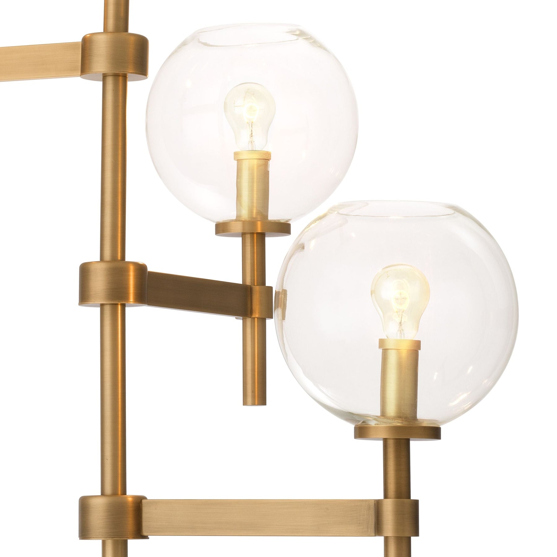 Aria Tango Modern Brass Chandelier S/T/L - Brass