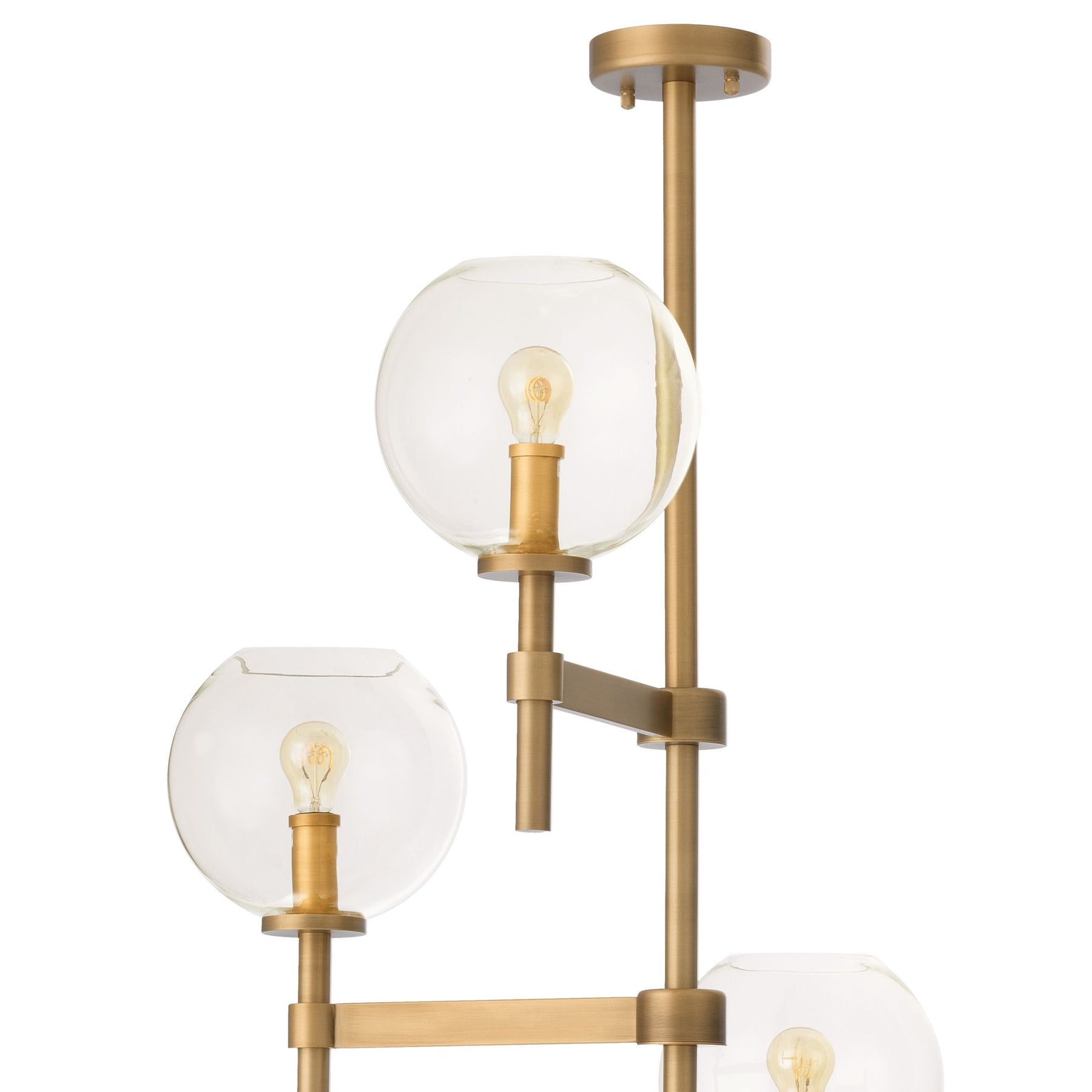 Aria Tango Modern Brass Chandelier S/T/L - Brass