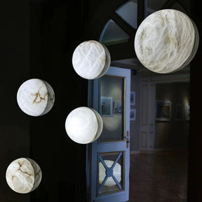 Aria Alabaster Hemisphere Wall Sconce