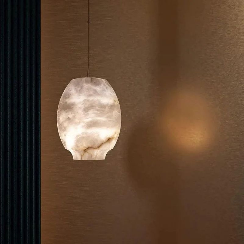 Aria Alabaster Lantern Pendant