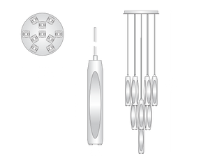 Aria Chartier 10 Light Circular Chandelier