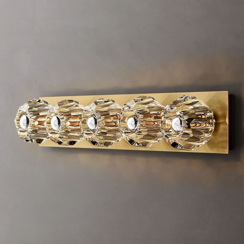 Bille De Crystal Ball  Linear Grand Wall Sconce