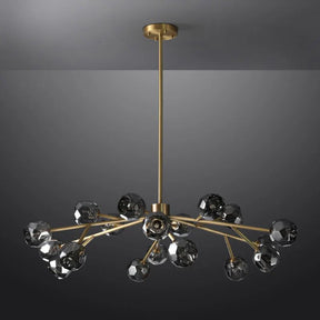 Bille De Crystal Ball Round Chandelier 36"