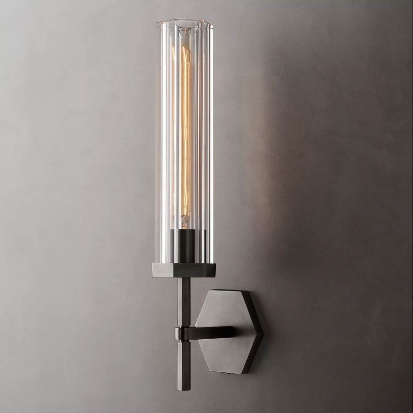 Lambe Hexagonal Grand Wall Sconce