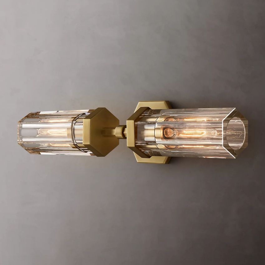 Lambe Hexagonal Linear Wall Sconce 19½"W