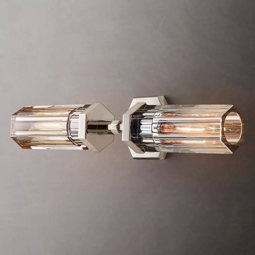 Lambe Hexagonal Linear Wall Sconce 19½"W