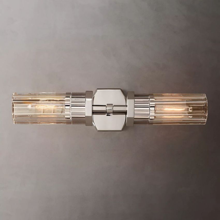 Lambe Hexagonal Linear Wall Sconce 19½"W