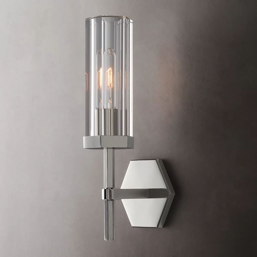 Lambe Hexagonal Wall Sconce 14¼"H