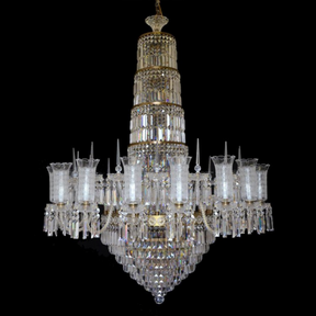 Aria Lances 32 Crystal Glass Chandelier