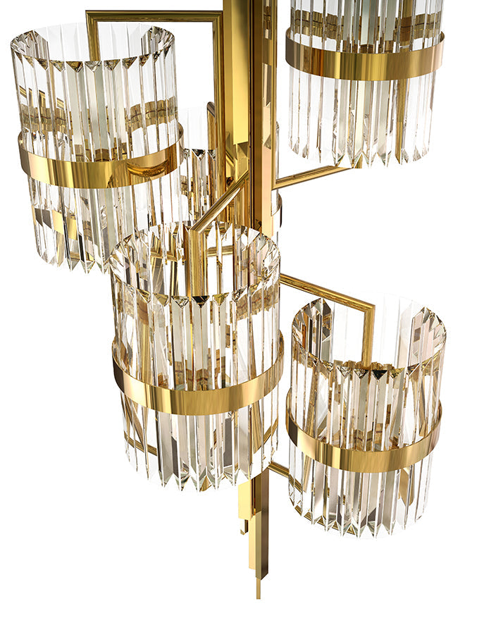 Luxury Liberty 40 Light Crystal Modern Chandelier