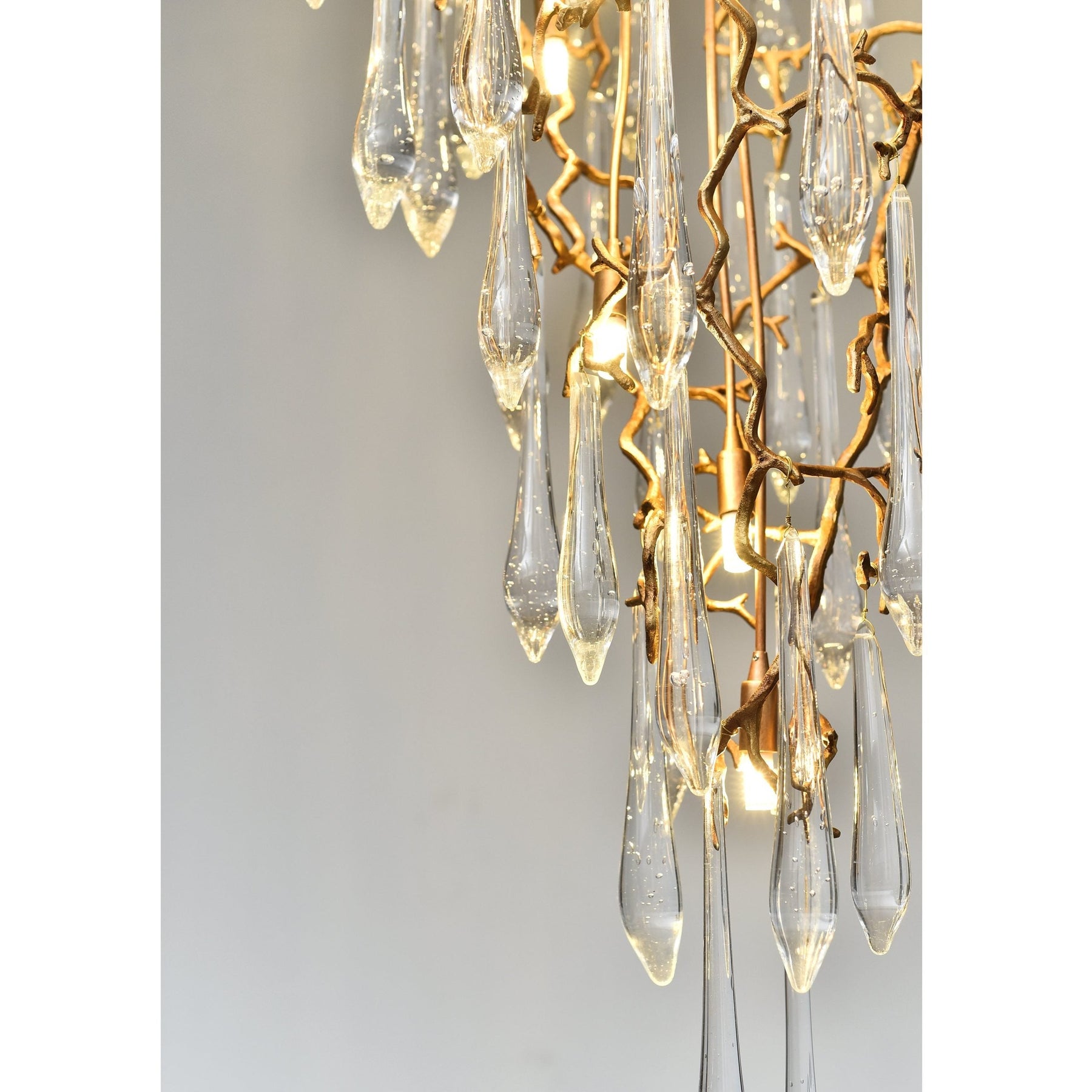 Aria Lake Modern Crystal Round Branch Chandelier Light